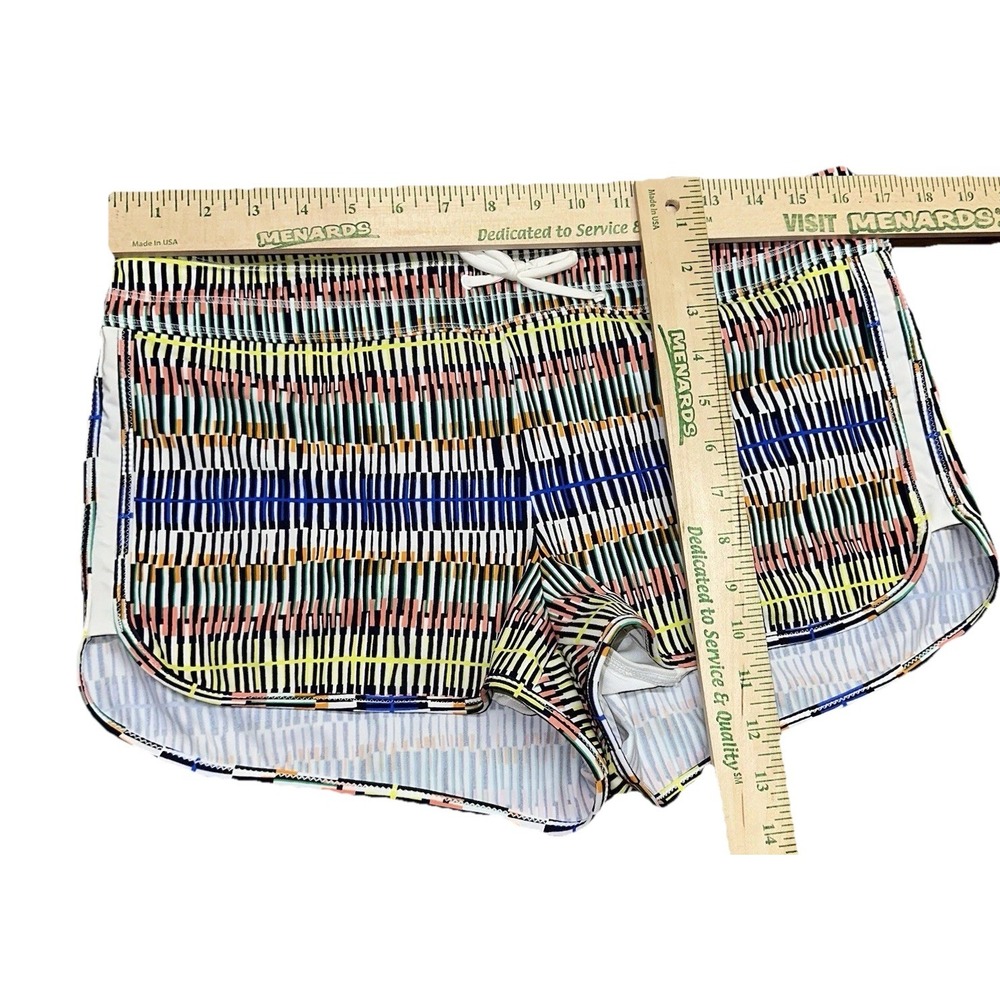 NWOT Athleta Ribbed Active Running Shorts Drawstring Lined Pockets Women's M $60 - Picture 7 of 9